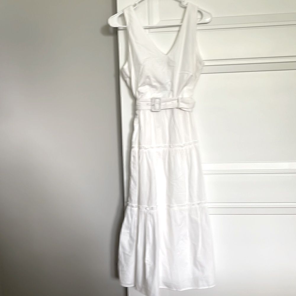 Ann Taylor V-neck Tiered Dress